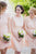 Chic A-line Short/Mini Scoop Neck Sleeveless Short/Mini Above Knee Chiffon Bridesmaid Dresses OHS121 | Cathyprom
