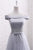 Elegant A Line Off-the-shoulder Lace-up Sleeveless Appliques Long Tulle Bridesmaid Dresses OHS114 | Cathyprom