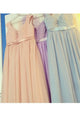 Sexy A-line V Neck Floor-length Chiffon Sleeveless Long Bridesmaid Dresses with Sequins OHS105 | Cathyprom