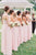Cheap A Line Sweetheart Floor Length Sleeveless Long Chiffon Bridesmaid Dresses with Ruffles OHS116 | Cathyprom