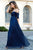 A Line Off The Shoulder Floor Length Half Sleeve Tulle Romantic Bridesmaid Dresses with Ruffles OHS130 | Cathyprom