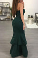 Trumpet/Mermaid Prom Dresses Sleeveless Long Satin Prom Dress Slit Sexy Evening Dress OHC253 | Cathyprom