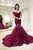 Chic Sparkly Trumpet/Mermaid Off-the-shoulder Sweep/Brush Train Sleeveless Applique Long Tulle Prom Dress OHC320 | Cathyprom