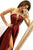 Sexy A Line Strapless Sweep Train Sleeveless Burgundy Long Satin Prom Dresses Slit Evening Dress OHC233 | Cathyprom