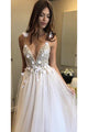 Sexy Prom Dresses A-line Spaghetti Straps Floor-length Sleeveless Chic Tulle Prom Dress/Evening Dress OHC208 | Cathyprom