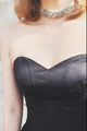 Sexy A-line Sweep Train Black Sleeveless Long Prom Dress/Evening Dress with Appliques Beading OHC186 | Cathyprom