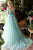 A-line Off-the-shoulder Sweep/Brush Train Long Sleeves Beading Appliques Long Tulle Prom Dress OHC139 | Cathyprom