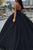 Sexy Ball Gown Sweetheart Floor-length Sleeveless Black Long Organza Prom Dress Evening Dress OHC193 | Cathyprom