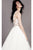 Sexy A-line Scoop Neck Floor Length Sleeveless Butterfly Appliques Long Tulle Bridal Gown Wedding Dresses OHD147 | Cathyprom