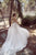 Sexy A Line V-Neck Sweep Train Sleeveless Tulle Bridal Gown Wedding Dresses with Appliques OHD127 | Cathyprom