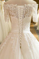 Beautiful Ball Gown Floor-length Off-the-shoulder Bridal Gown Wedding Dresses with Appliques OHD136 | Cathyprom