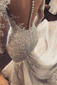 Luxury Sexy Trumpet/Mermaid Long Sleeve Wedding Dresses Bridal Gown OHD095 | Cathyprom