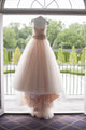 Cheap Ball Gown Sweetheart Sweep Train Sleeveless Romantic Tulle Wedding Dresses Sequins OHD160 | Cathyprom