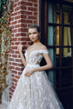Beautiful A-line Scoop Sweep/Brush Train Sleeveless Long Tulle Bridal Gown Wedding Dresses with Appliques OHD169 | Cathyprom