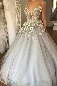Chic Sexy Ball Gown Spaghetti Straps Floor Length Sleeveless Beading Tulle Bridal Gown Wedding Dresses OHD168 | Cathyprom