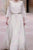 Cheap A-line Square Sweep Train Long Sleeves Appliques Chiffon Bridal Gown Wedding Dresses OHD166 | Cathyprom