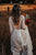 Long Sleeve Wedding Dresses V-neck Long Train Polka Dot Lace Open Back Boho Bridal Gown OHD216