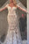 Long Sleeve Wedding Dresses Mermaid Button Back Long Train Lace Luxury Bridal Gown OHD215