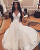 Ball Gown Spaghetti Straps Appliques Beaded Lace Wedding Dress Wedding Gown Bridal Gown OHD219