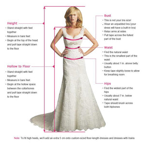 A-Line V-Neck Long Prom Dress With Beads, Evening Dress CMS211102