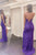 Mermaid Purple Sequins Long Prom Dress With Slit YZ211082