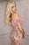 Pink Off The Shoulder Beading Mermaid Long Prom Dress CL1423