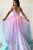 A Line Spaghetti Straps Sweep Train Sleeveless Backless Ombre Long Tulle Prom Dress OHC204 | Cathyprom