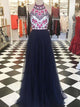 Delicate Embroidery A-line Prom Dresses Long Tulle Formal Gowns CP113|Cathyprom