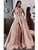 Stunning Tulle & Satin Cap Sleeves A-line Prom Dresses With Beadings PD236