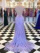 Exquisite Sheath Prom Dresses Spaghetti Straps Tulle Prom Gowns CP118