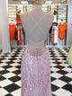Exquisite Sheath Prom Dresses Spaghetti Straps Tulle Prom Gowns CP118
