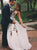 Gorgeous Lace Prom Dresses A-line Floral Gowns With Sweep Train CP120