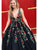 Gorgeous Lace Prom Dresses A-line Floral Gowns With Sweep Train CP120