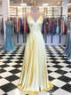 Gorgeous Spaghetti Straps A-line Prom Dresses Satin Gowns CP116|CathyProm