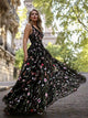Exquisite V-neck Lace Prom Dresses Long Floral Formal Gowns CP115|CathyProm