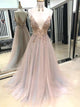 Eye-catching Illusion Prom Dresses Tulle Spaghetti Straps A-line Formal Gowns CP114|CathyProm