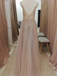 Eye-catching Illusion Prom Dresses Tulle Spaghetti Straps A-line Formal Gowns CP114|CathyProm