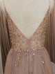 Eye-catching Illusion Prom Dresses Tulle Spaghetti Straps A-line Formal Gowns CP114|CathyProm