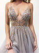 Eye-catching Illusion Prom Dresses Tulle Spaghetti Straps A-line Formal Gowns CP114|CathyProm