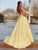 Modest Spaghetti Straps Satin Prom Dresses A-line Rhinestones Formal Dress CP114|CathyProm