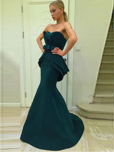 Mermaid Sweetheart Open Back Long Prom Dresses YZ211083