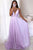 Purple A-Line V-Neck Long Lace Up Prom Dress, Evening Dress CMS211108