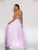 Purple A-Line V-Neck Long Lace Up Prom Dress, Evening Dress CMS211108