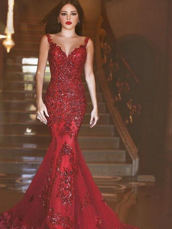 Sexy Red Mermaid Backless Prom Dress With Sequins, Evening Dress CMS21 cathyprom Sexy Red Mermaid Backless Prom Dress With Sequins, Evening Dress CMS21 cathyprom