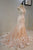 Mermaid Round Neck Champagne Lace Long Prom Dress, Evening Dress CMS211168