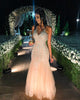 Mermaid Sweetheart Champagne Beading Long Prom Dress JQ3924