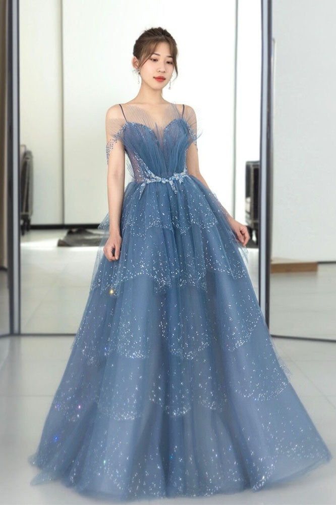 Fancy Light Blue A Line Off The Shoulder Long Prom Dress, Evening Dres cathyprom Fancy Light Blue A Line Off The Shoulder Long Prom Dress, Evening Dres cathyprom