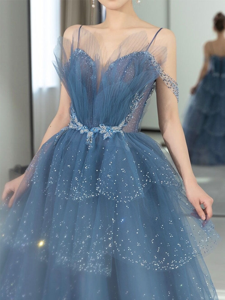 Fancy Light Blue A Line Off The Shoulder Long Prom Dress, Evening Dres cathyprom Fancy Light Blue A Line Off The Shoulder Long Prom Dress, Evening Dres cathyprom