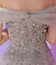 A Line Shiny Off The Shoulder Long Prom Dress, Evening Dress SHK009