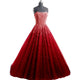 Sexy Strapless Ball Gown Amazing Beaded Prom Dress Navy Modest Tulle Prom/Evening Dress SM1172|CathyProm